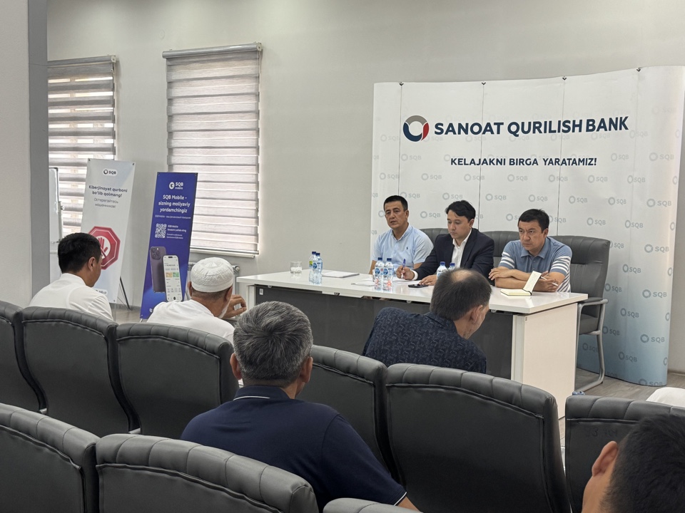 SQB: tadbirkorlarni qo‘llab-quvvatlash yo‘lidagi navbatdagi uchrashuv