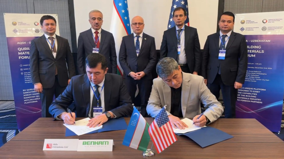 AQSHda ilk bor qurilish materiallari sohasida “Amerika – O‘zbekiston” biznes-forumi o‘tkazildi